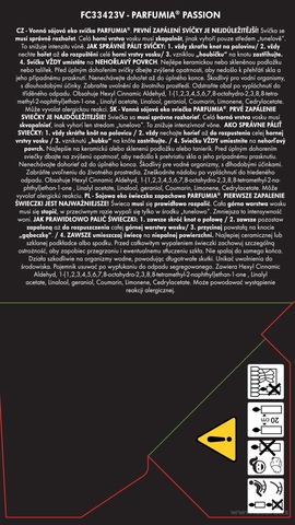 Etiketa k výrobku CP0567