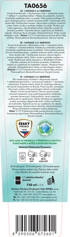 Etiketa k výrobku TA0656