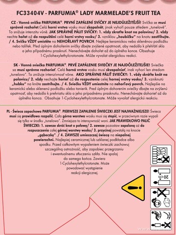 Etiketa k výrobku FC33404W