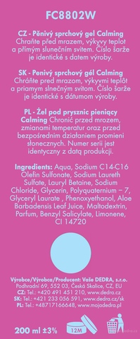 Etiketa k výrobku FC8802W Etiketa k výrobku FC8802W