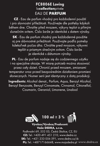 Etiketa k výrobku FC8806S