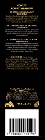 Etiketa k výrobku FC0477