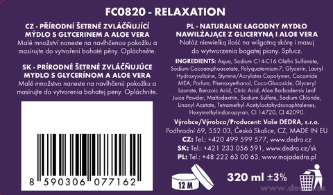 Etykieta produktu FC0820