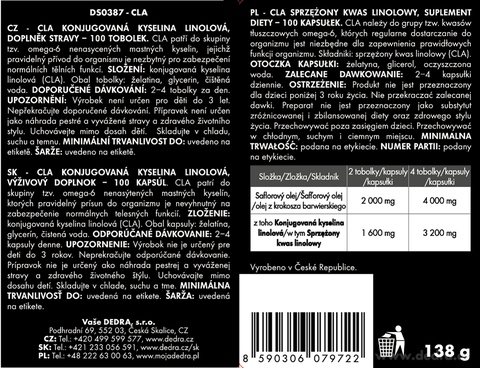 Etiketa k výrobku DS0387