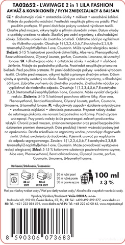 Etiketa k výrobku CP0214