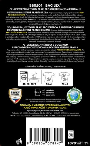 Etiketa k výrobku BB0501X