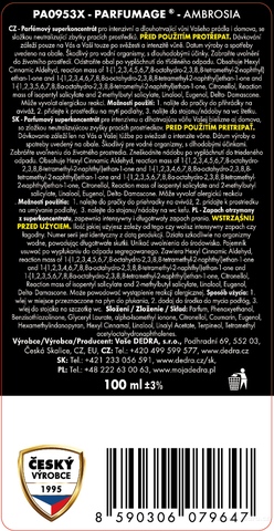 Etiketa k výrobku PA1027