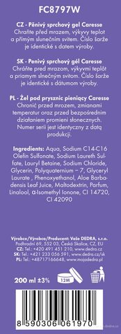 Etiketa k výrobku FC8797S