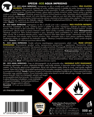 Etykieta produktu SP0238