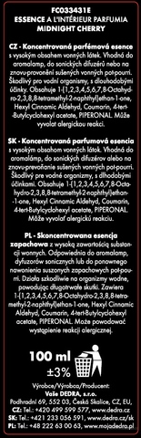 Etiketa k výrobku FC33431E