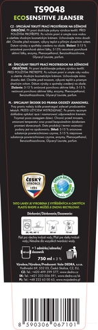 Etiketa k výrobku TS9048