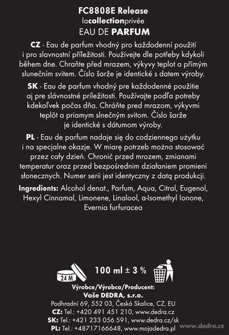 Etiketa k výrobku FC8808E Etiketa k výrobku FC8808E