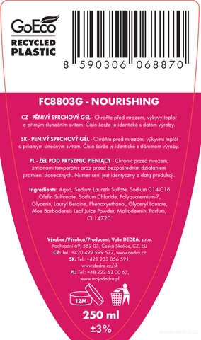 Etiketa k výrobku FC0750