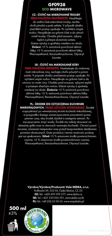 Etiketa k výrobku GF0938X