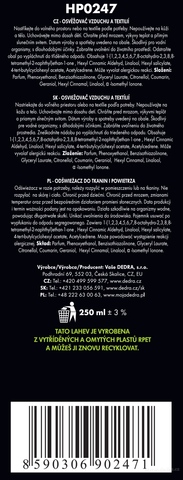 Etiketa k výrobku HP0247