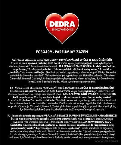 Etiketa k výrobku FC33409