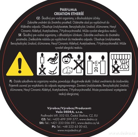 Etiketa k výrobku CP61382 Etiketa k výrobku CP61382