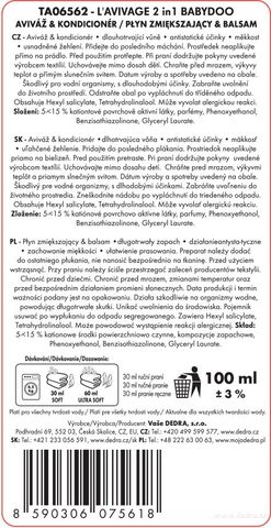 Etiketa k výrobku CP0212