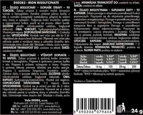 Etiketa k výrobku DS0383