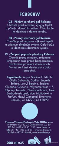 Etiketa k výrobku FC8808S