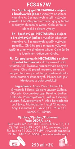 Etiketa k výrobku FC8467W