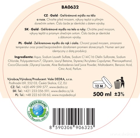 Etykieta produktu BA06321