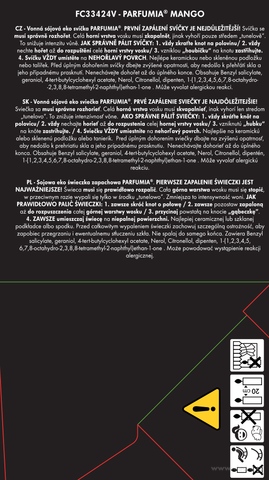 Etiketa k výrobku FC33424W