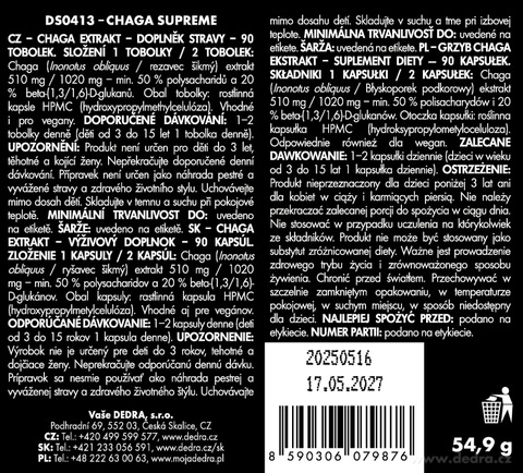 Etiketa k výrobku DS0413