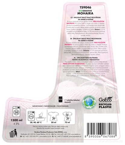 Etiketa k výrobku TS9046