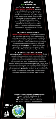 Etiketa k výrobku GF0938