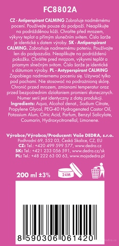 Etykieta produktu FC8802A