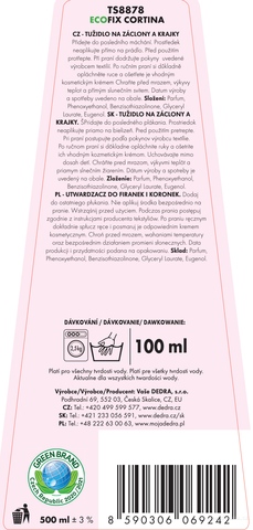 Etiketa k výrobku TS8878