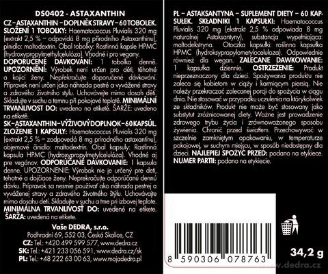 Etiketa k výrobku DS0402