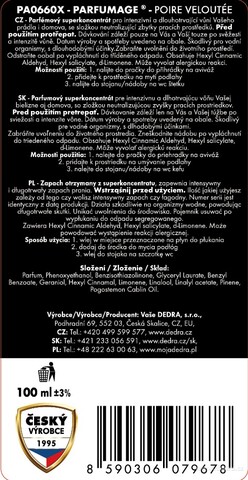 Etiketa k výrobku CP0258