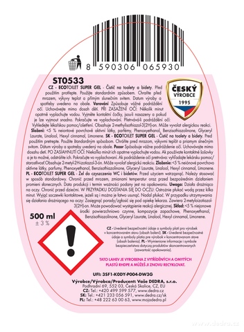 Etykieta produktu ST0533