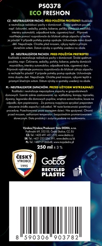 Etiketa k výrobku PS0378X