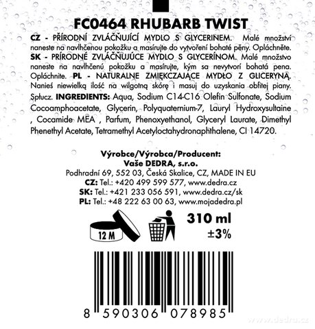 Etiketa k výrobku FC0464