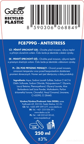 Etiketa k výrobku FC8799S