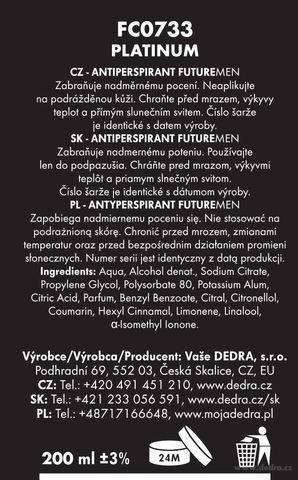 Etykieta produktu FC0733