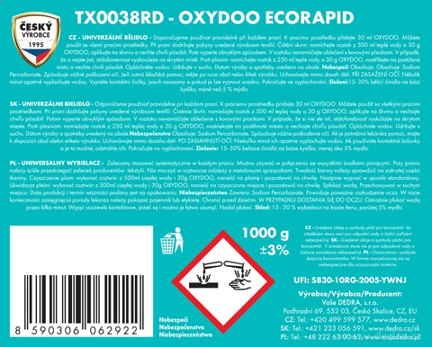 Etykieta produktu TX0038RD