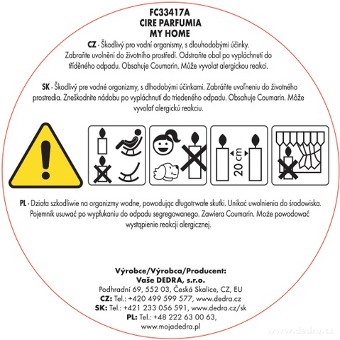 Etiketa k výrobku FC33417A