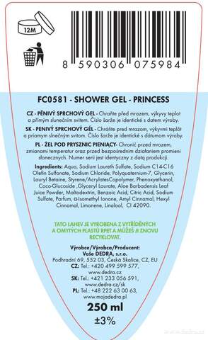 Etiketa k výrobku CP0336