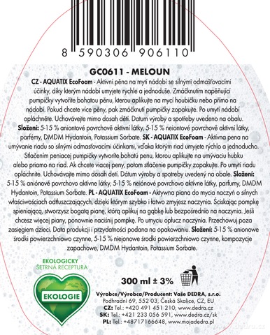 Etiketa k výrobku GC0611