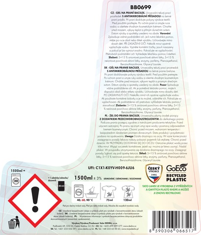 Etiketa k výrobku BB0699