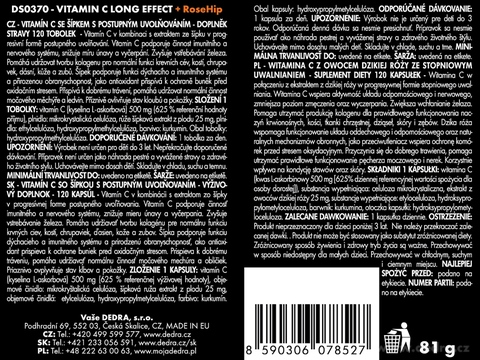 Etiketa k výrobku DS0370