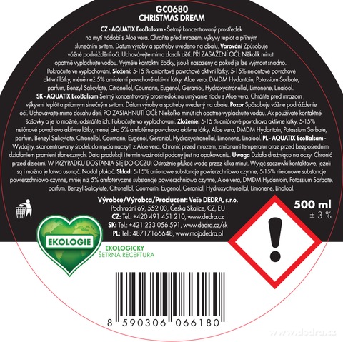 Etiketa k výrobku GC06801