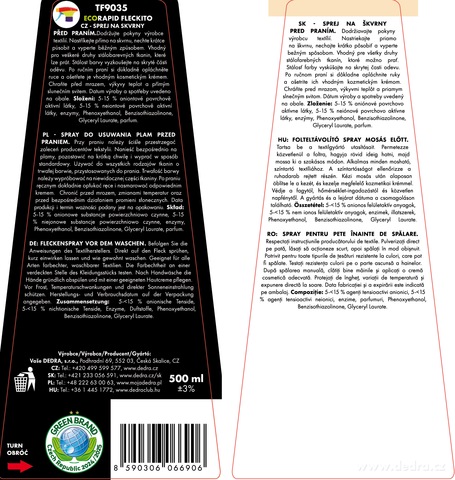 Etykieta produktu TF9035