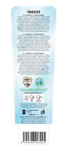 Etiketa k výrobku TA0322