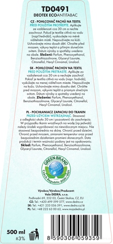 Etiketa k výrobku CP8785