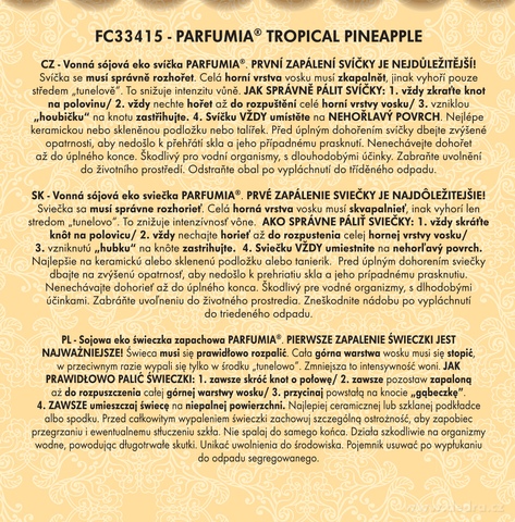 Etykieta produktu FC33415X